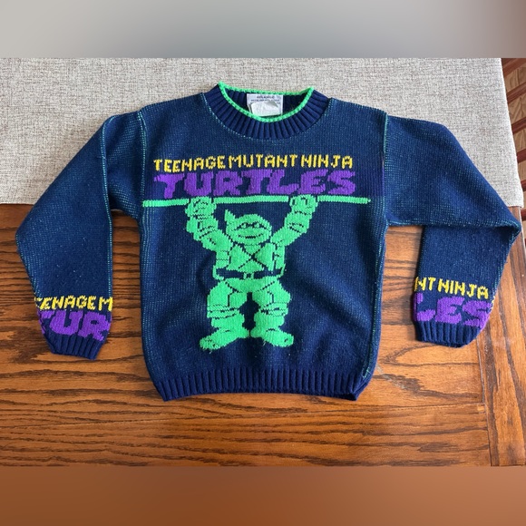 Mickey’s Clan Other - Teenage Mutant Ninja Turtles Kids Sweater - Blue and Green